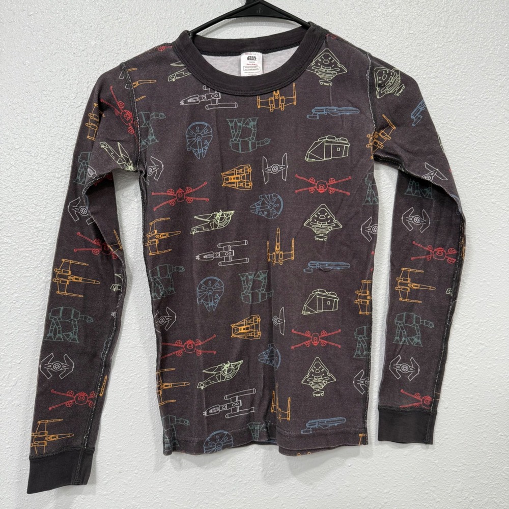 Kids Star Wars Pajama Shirt Long Sleeve Organic Cotton Hanna Andersson Size 12